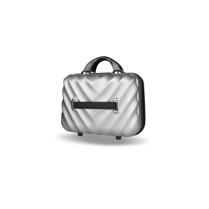 Zoozie Bags 7194 Neceser de Maquillaje Gris ABS 25x30x18 cm 13L, Elegante y Funcional para Viaje y Uso Diario